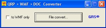 Конвертер QRP - WMF - DOC