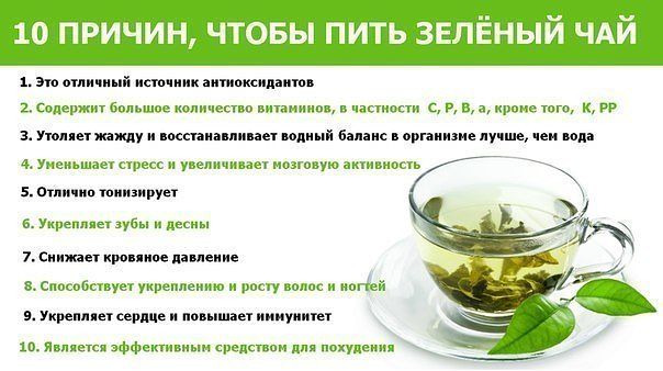 10 причин пить зеленый чай